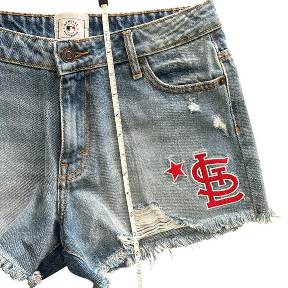 Saint Louis Womens STL Genuine MLB Jean Shorts size Large - Picture 5 of 5